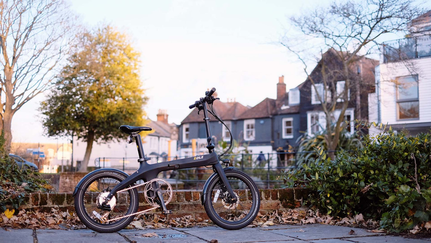 (Almacén de la UE) Éole S Bicicleta eléctrica plegable de fibra de carbono de 20 pulgadas