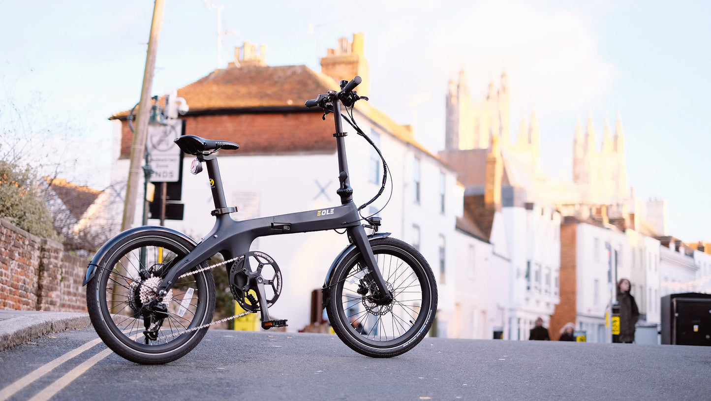 (Almacén de la UE) Éole S Bicicleta eléctrica plegable de fibra de carbono de 20 pulgadas