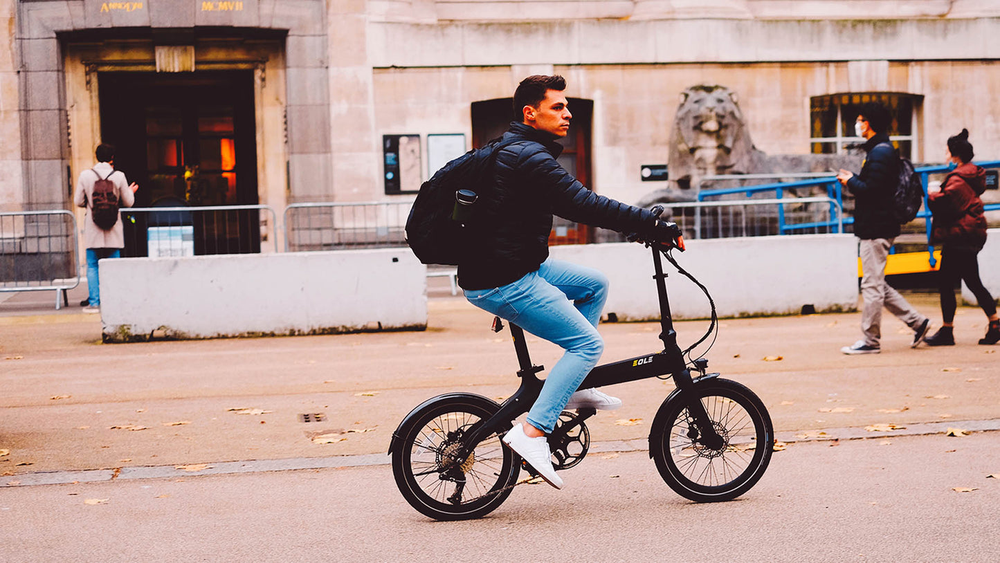 (Almacén de la UE) Éole S Bicicleta eléctrica plegable de fibra de carbono de 20 pulgadas